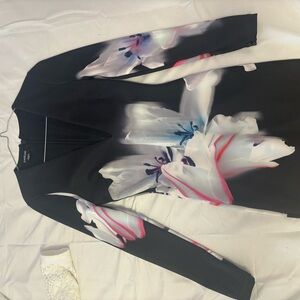 Bebe Black Floral Women's dress